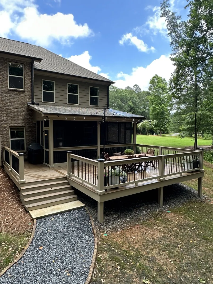 Large Backyard Deck